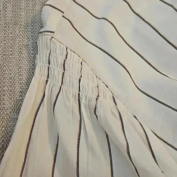 Old Navy Cream Striped Bohemian Plus Size Blouse XXL - Picture 5 of 7